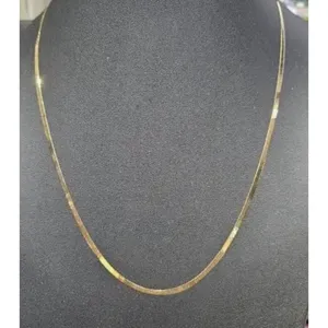 NEW Unisex 2mm‎ Gold Filled Layering Herringbone Chain Necklace 18-20” thumbnail 8