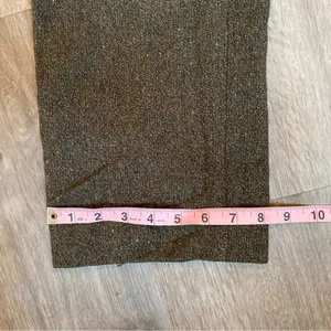 Rachel Roy Olive Wool Blend Shimmer Straight Leg Pants Size 4 thumbnail 3