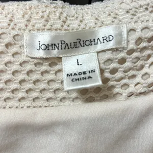 John Paul Richard Skirt Cream Lace Handkerchief Hem Boho Midi Cottage Festival L thumbnail 6