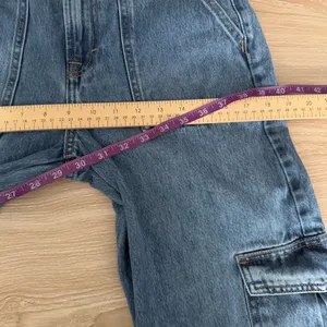 Altar'd State 25 Cargo Mid‎ Rise Jeans Stone Medium Wash Relaxed Baggy Grunge thumbnail 8