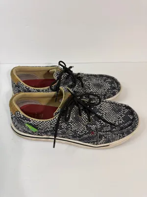 Twisted X Women's Black & White Snake-Print Low-Top Sneakers thumbnail 5