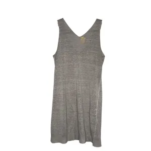 Transit par-such Knit Dress Women 1 Grey Excellent Linen Blend V-Neck Italy Z353 thumbnail 5