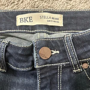 BKE Stella Med Rise Slim Fit Women's Dark Blue Jeans thumbnail 9