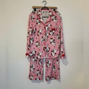 Sanrio Pink Hello Kitty Holiday Pajama Set thumbnail 2