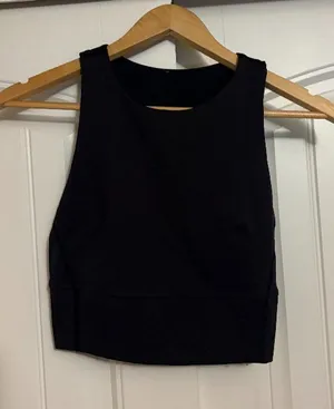 Lululemon Wunder Train Tank Top Black Size 4 No Pads Neutral Everlux W1DVXS thumbnail 1