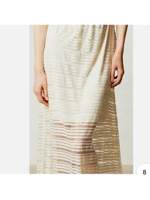 Anthropologies Maeve Racerback Sheer Maxi Dress Size Medium thumbnail 7