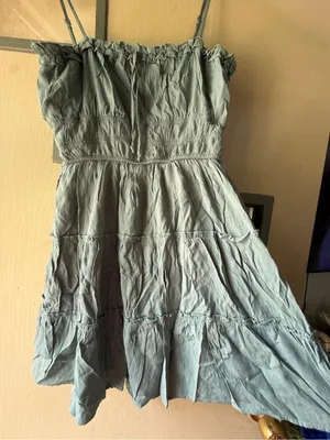 Trixxi Sage Green Tiered Spaghetti Strap Sundress thumbnail 2