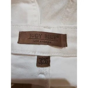 Judy‎ Blue Womens White Barrel Fit Jeans 3/26 3 26 thumbnail 4