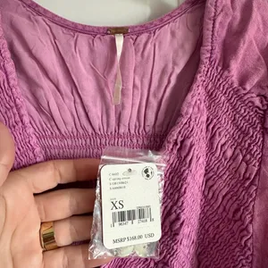 Free People Dress String Of Hearts Maxi Dress Pink‎ XS NWT thumbnail 5