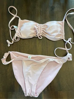 Aerie Bikini Set Medium Purple String Two Piece Swimsuit thumbnail 1