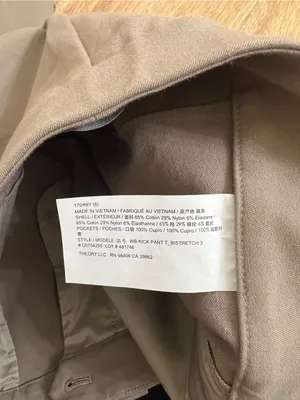 Theory Taupe Cropped Straight-Leg Pants thumbnail 10