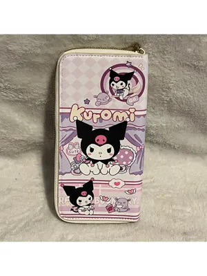 Kuromi lavender zip bifold wallet thumbnail 2