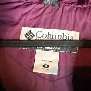 Columbia GRT purple plaid down winter coat thumbnail 3
