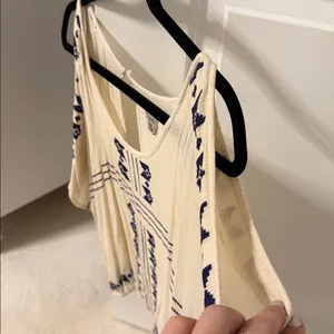Ecote aztec print cold shoulder flowy blouse thumbnail 7