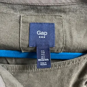Gap Linen Blend Moto Jacket Womens Large Olive‎ Green Utility Asymmetrical Zip thumbnail 5