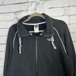 The North Face Women’s XL Fleece Softshell Full-Zip Pullover Jacket Black White thumbnail 5