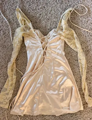 Lucy in the Sky Champagne Mini Dress thumbnail 2