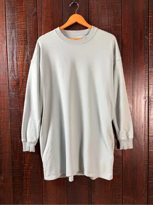 American Eagle Light Blue Tunic Sweatshirt Medium thumbnail 5