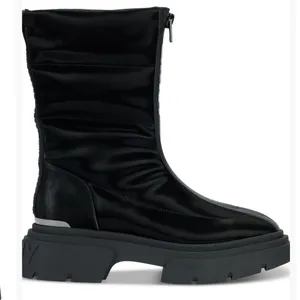 NEW $286 DKNY Women's Fiza Zipper Boots Black sz -7.5 thumbnail 4