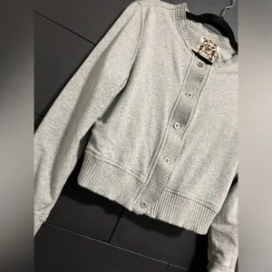 Sweatshirt Button Up Cardigan Crewneck Vintage Old Navy Women’s Sz XL GUC thumbnail 2