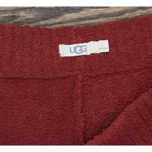 NEW Ugg Womens Darianna Fuzzy Lounge Pants 1152599 Rubious Red L thumbnail 4
