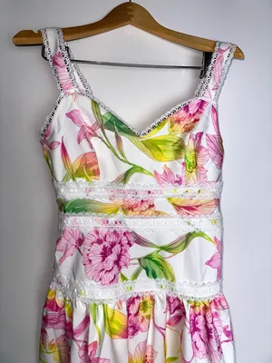 Floral Fit And Flare Dress thumbnail 4