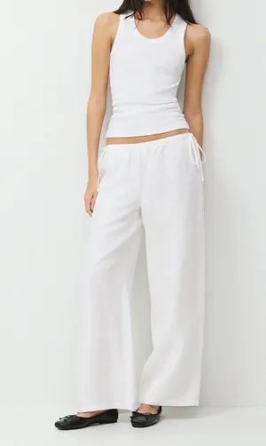 Aritzia Wilfred Lined Linen Pants thumbnail 3