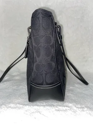 Coach Black Signature Tote Bag thumbnail 3