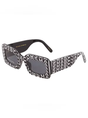 NWT MARC JACOBS Monogram Grey Square Ladies Sunglasses [*Authentic*] — One Size thumbnail 4