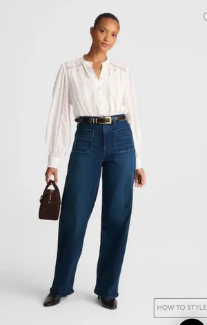 Madewell The Curvy Emmett Wide-Leg Jeans thumbnail 1