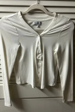 Button up long sleeve White Size L thumbnail 1