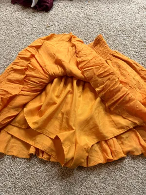 Forever 21 Yellow Flare Skort  thumbnail 2