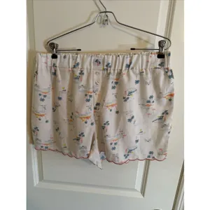 Rae‎ Dunn Tropical Flamingo Camisol & Shorts Pajama Set Xl Scallop Edge thumbnail 4