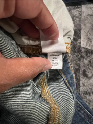 LOFT Rivete Mid Rise Barrel‎ Jeans Echo Wash Cotton Button Fly Crop Size 31 NWT thumbnail 9