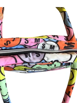 Steve Madden Insulated Mini Lunch Tote Multi Color Zip Smiley Face thumbnail 6