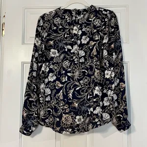 Lush Women’s Small Floral Blouse with Chocker thumbnail 2