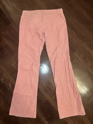 Vintage Y2K Old Navy Corduroy Pink Flare Jeans thumbnail 2