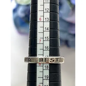 Best Friends Forever Ring Silver Tone Band Ring Size‎ 8 Friendship Jewelry thumbnail 2