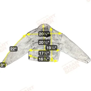 Windsor Women Small Acid Wash Denim‎ Gray Jacket Grunge Punk Biker Distressed thumbnail 7