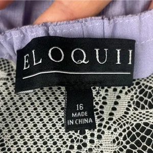 Eloquii Plus Size‎ Heirloom Lilac Y2K Halter Mini Tunic Dress thumbnail 12