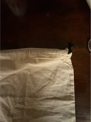 Madewell Drawstring Dust Bag - Beige Cotton Storage Pouch thumbnail 3