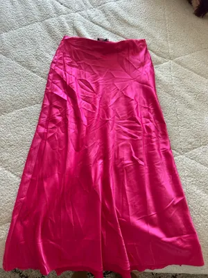 Charlie Holiday pink silk maxi skirt thumbnail 3