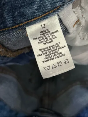 Aeropostale Mom Shorts 12 High Rise Distressed Denim Raw Hem Y2K thumbnail 6