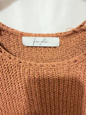 Fore Ellie Sleeveless Knit Crochet Fringe bottom top-medium thumbnail 3