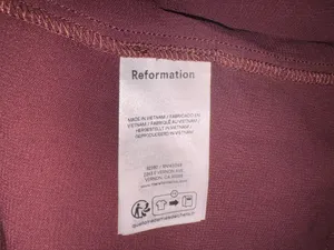 NEW Reformation plus Camille Rowe Hugo low back Mahogany gown sz 0 thumbnail 9