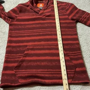 Merrell Women's Granola Girl Striped Fleece‎ Hoodie Pullover Pocket Casual Sz M thumbnail 5