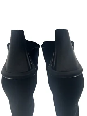 Aquatalia Black Suede Mid Calf Heeled Boots Size 8.5 Waterproof thumbnail 6