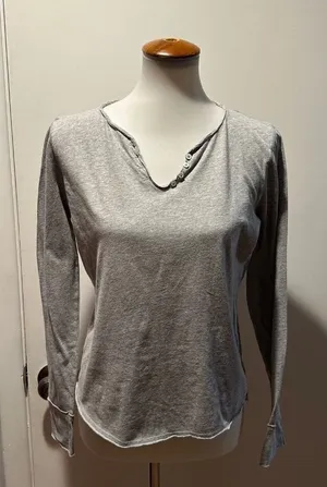 Zadig & Voltaire Grey T-Shirt -‎ One Size thumbnail 1