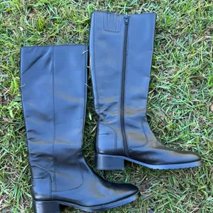 DONALD J PLINER black leather size 6 TALL FLAT RIDING boots Bixbi3-35- c thumbnail 12