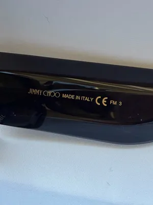 Jimmy Choo RENEE S 8079O Sunglasses NWOT Black Gold Made Italy thumbnail 4